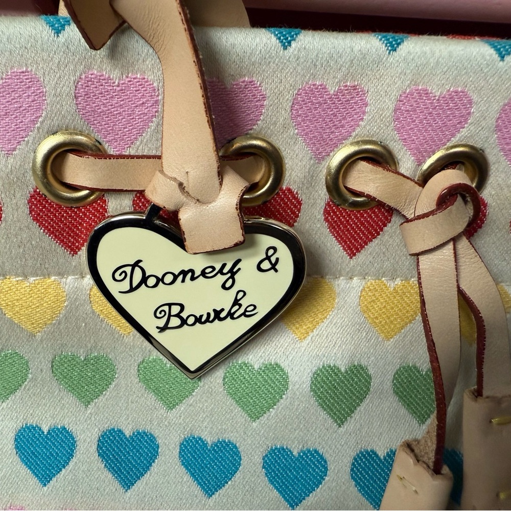 Dooney & Bourke Pastel Heart Satchel - Picture 2 of 10